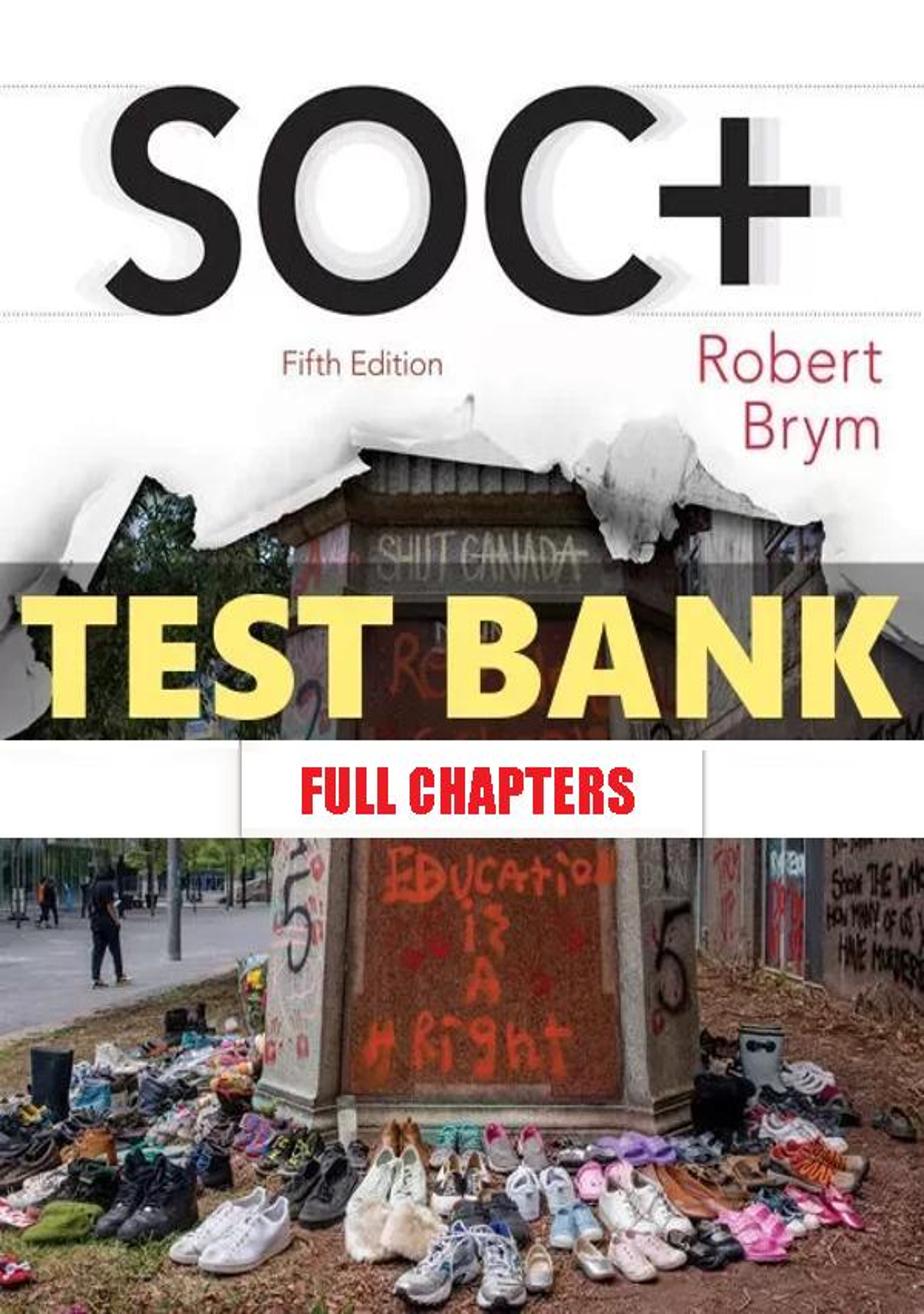 Test Bank for SOC 5th Edition Brym