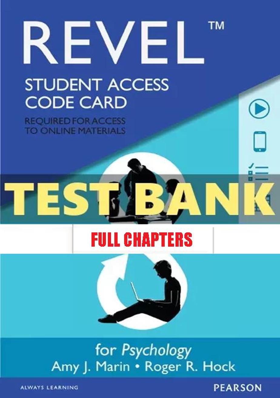 Test Bank for Psychology 1st Edition Marin