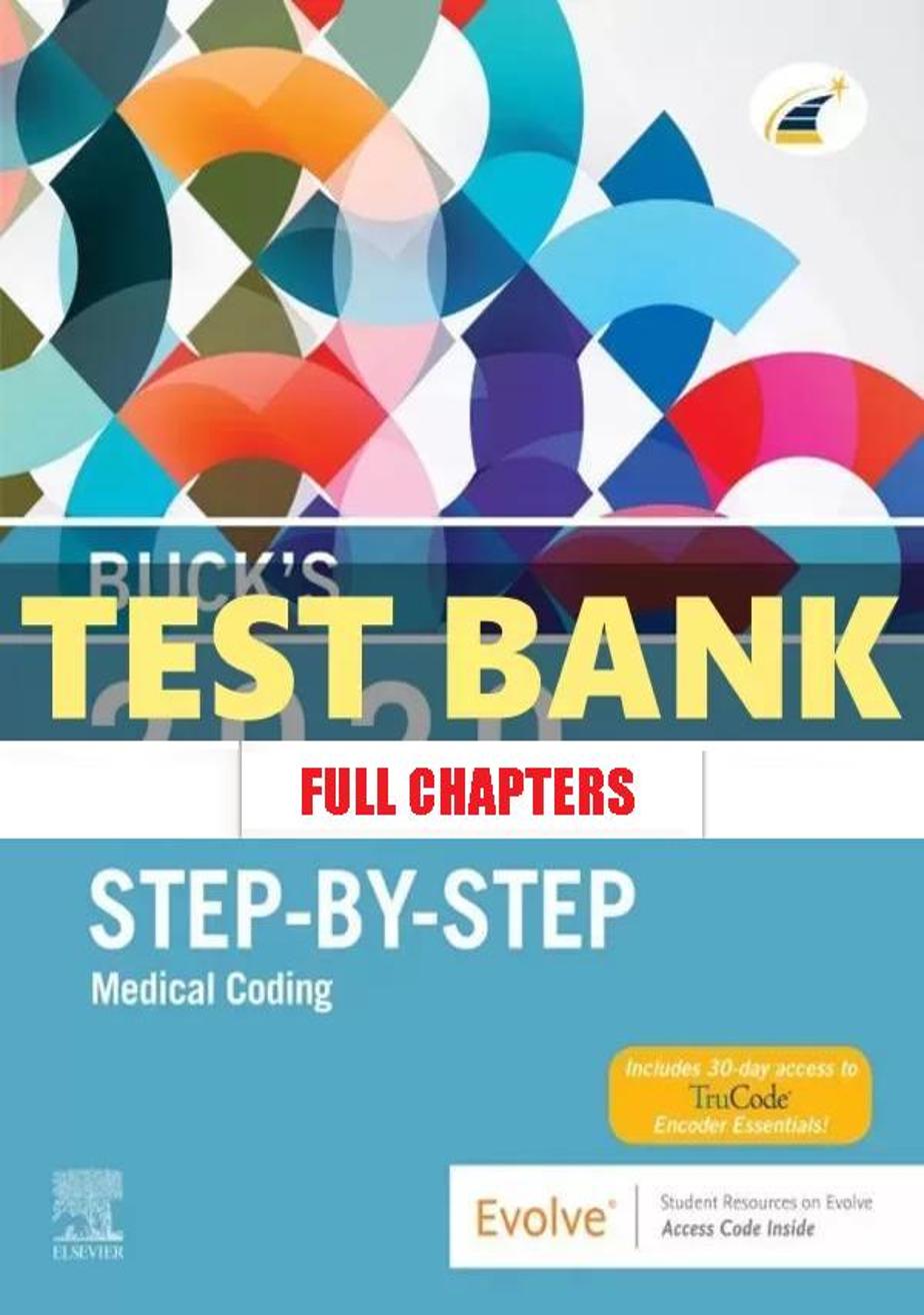 Test Bank for Buck���������s Step by Step Medical Coding 2020 Edition 1st Edition Elsevier