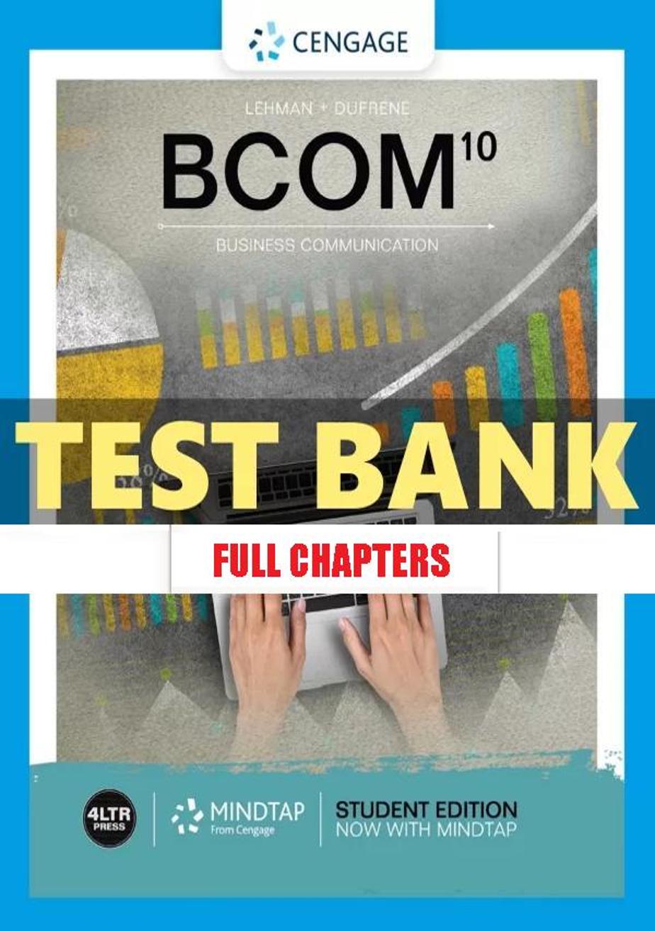 Test Bank for BCOM 10th Edition Lehman