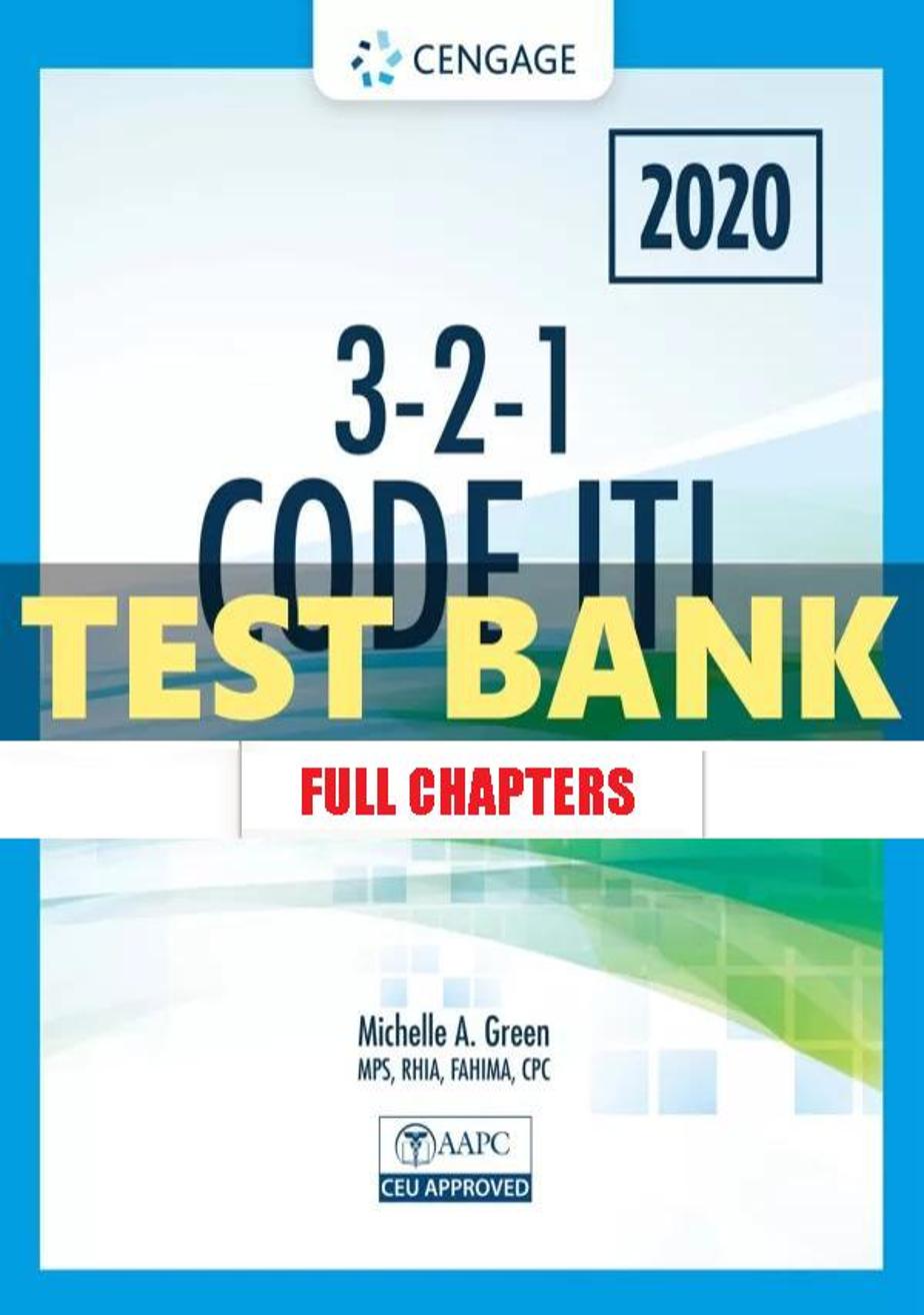 Test Bank for 3-2-1 Code It 2020 8th Edition Green