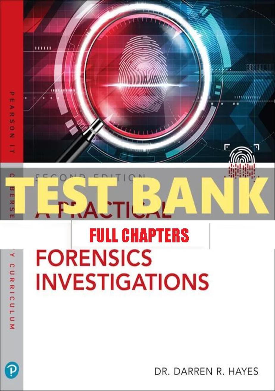 Test Bank for Practical Guide to Digital Forensics Investigations 2nd Edition Hayes