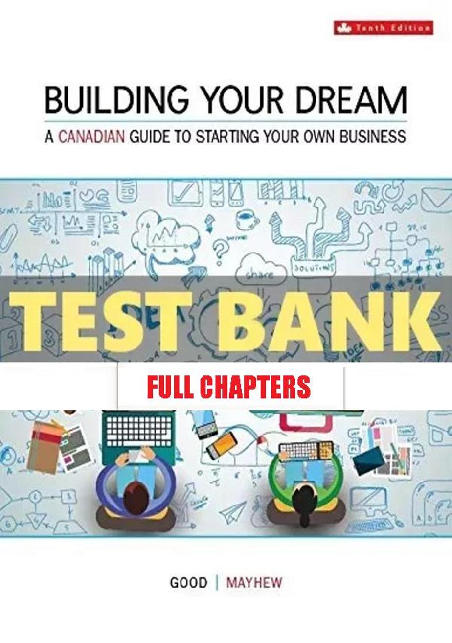 Test Bank for Building Your Dream 10th Edition Good