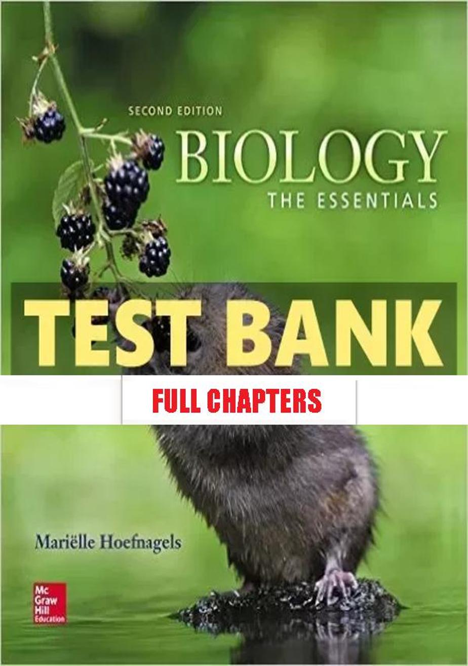 Test Bank for Biology The Essentials 2nd Edition Mari������lle Hoefnagels