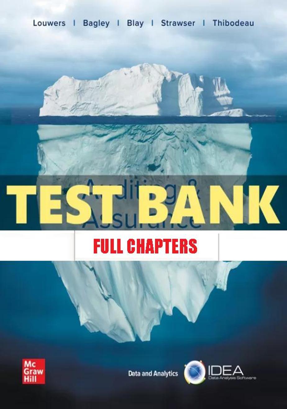 Test Bank for Auditing and Assurance Services 8th Edition Louwers