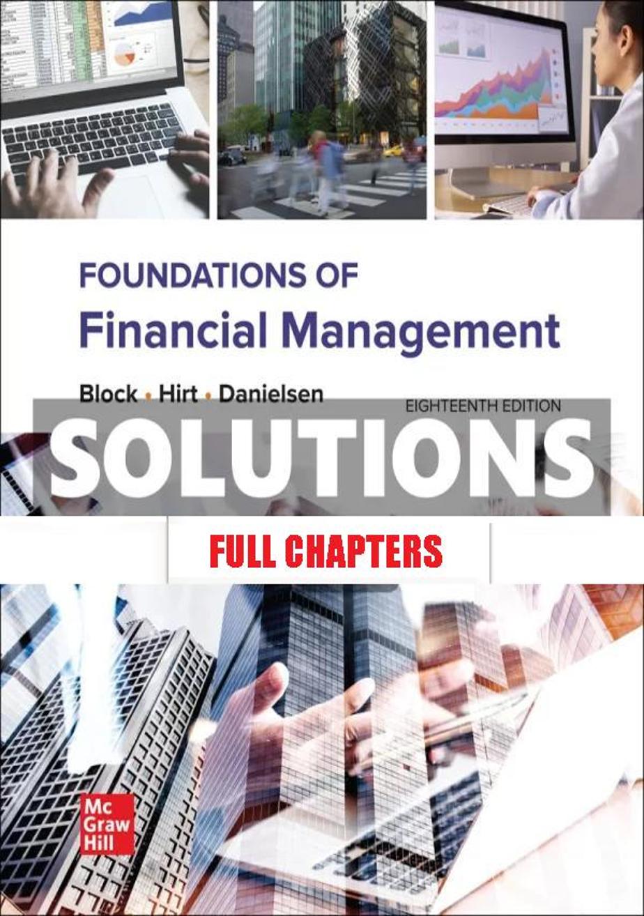 Solutions Manual for Foundations of Financial Management 18th Edition Bloc