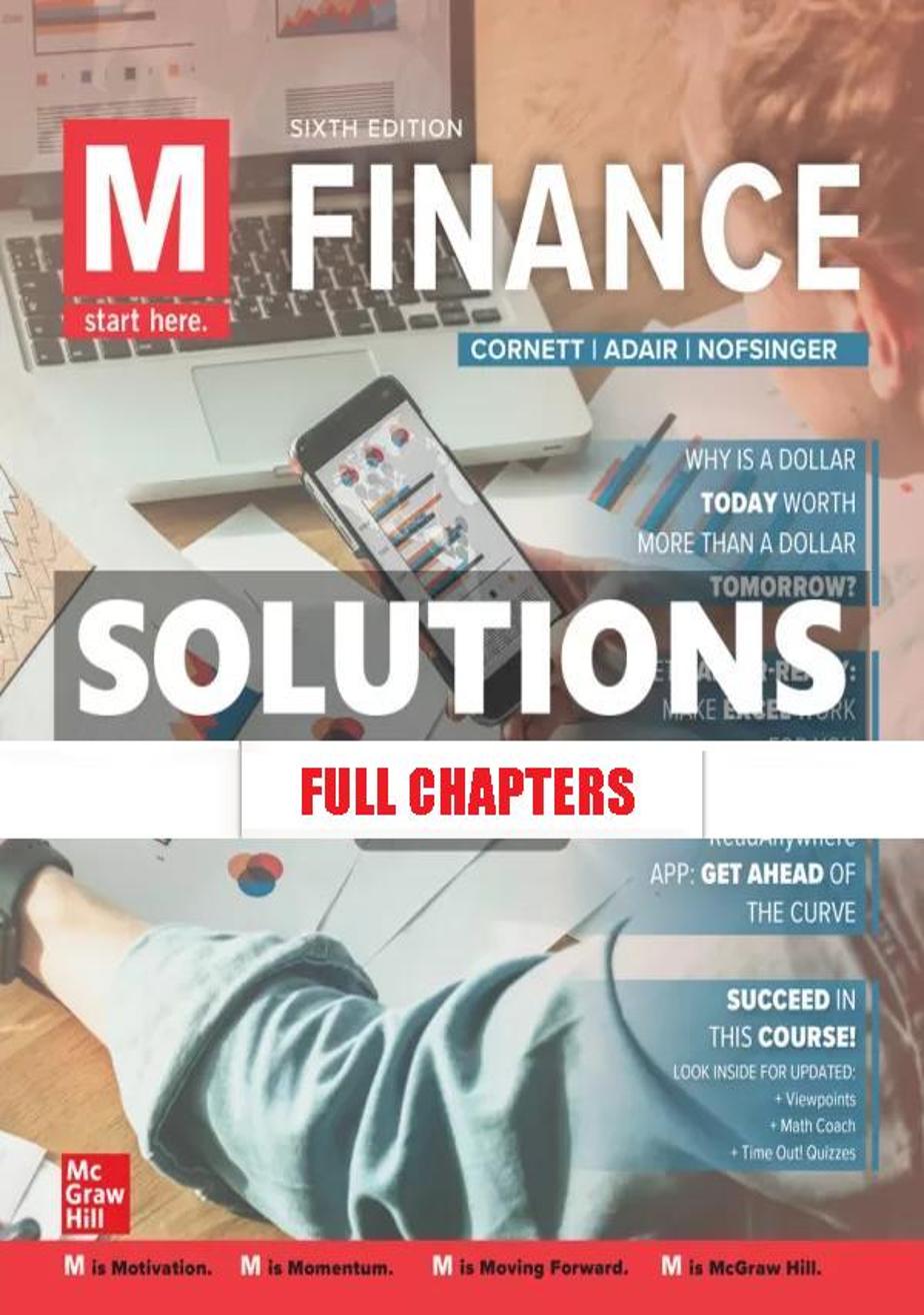 Solutions Manual for M Finance 6th Edition Cornett