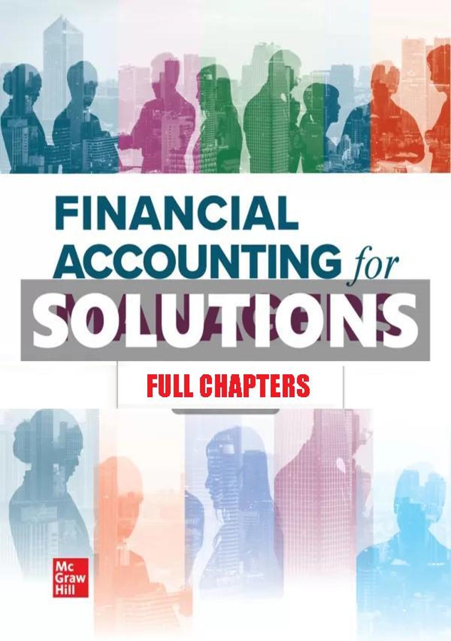 Solutions Manual for Financial Accounting for Managers 1st Edition Thomas