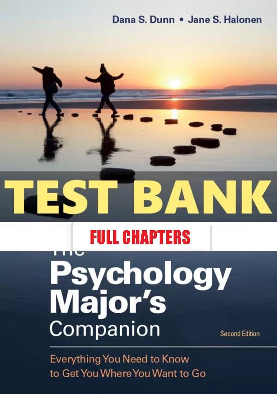 Test Bank for Psychology Major���������s Companion Everything You Need to Know to Get You Where You Want to Go 1st Edition Dunn