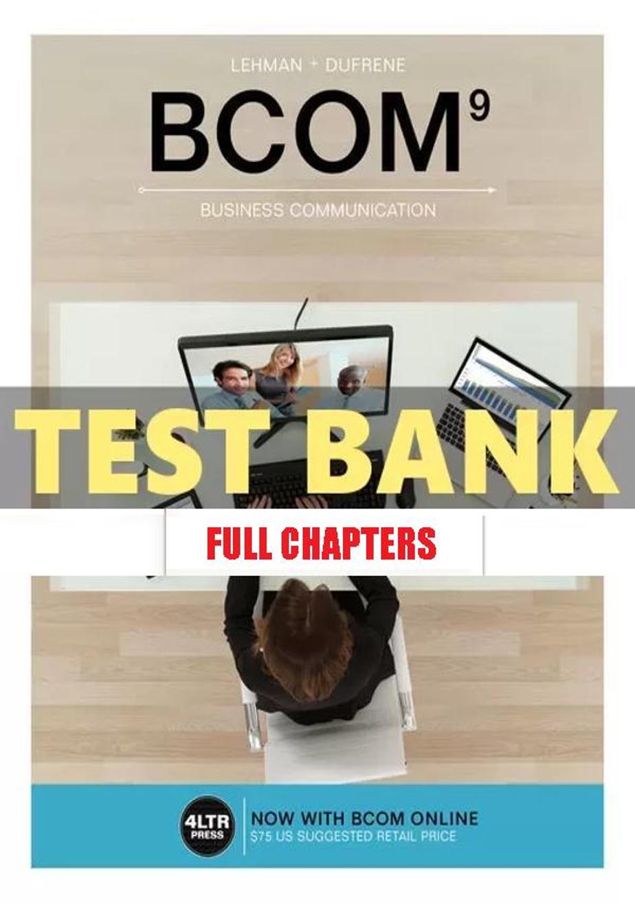 Test Bank for BCOM 9th Edition Lehman