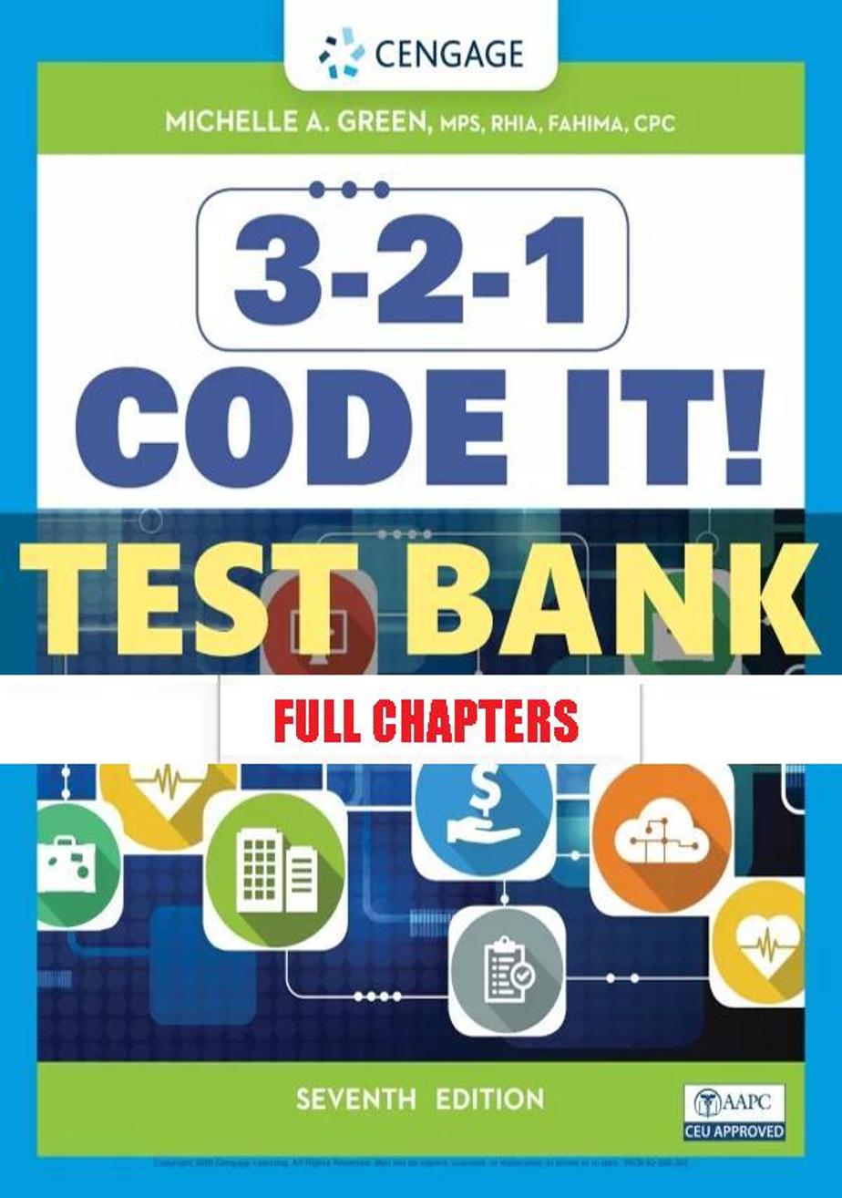 Test Bank for 3-2-1 Code It 7th Edition Green